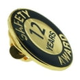 thumbnail image 3 of PinMart's Gold and Navy 12 Year Safety Award Enamel Lapel Pin, 3 of 3