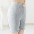thumbnail image 5 of Girls' Cotton Lace Briefs Kids Girl Solid Color Bow Tie Soft Elastic Safety Shorts Underpants, 5 of 8