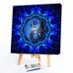 thumbnail image 2 of Kit de pintura al óleo sin marco de Mandala azul DIY por números, cuadro pintado a mano, decoración Hugtrwg Para estrenar, 2 of 9