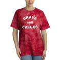 thumbnail image 1 of Brave And Willd Slogan Tie Dye Crystal Women -Image by Shutterstock, Female Large, 1 of 4