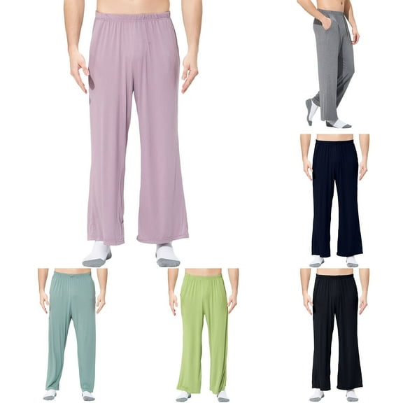 Men Pajama Pants Long Pyjamas Bottoms Men Casual Drawstring Pants Nightwear Underwear Mens Pj Pants Mint Green XXXXXL