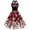 Wine, variant on Women's Christmas Vintage Halter Dress Printed 1950s Retro Cocktail Dresses Sleeveless Swing Fashion Outfits Knee Length Red L