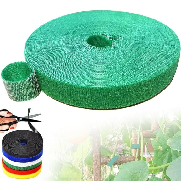 Garden Ties Tape, Reusable Plant Ties Tape for Climbing Plants, Garden Ties Plant Supports, Adjustable Twine & Twist Ties Plant Ties for Outdoor Indoor Plants Stakes Gardening Supplies
