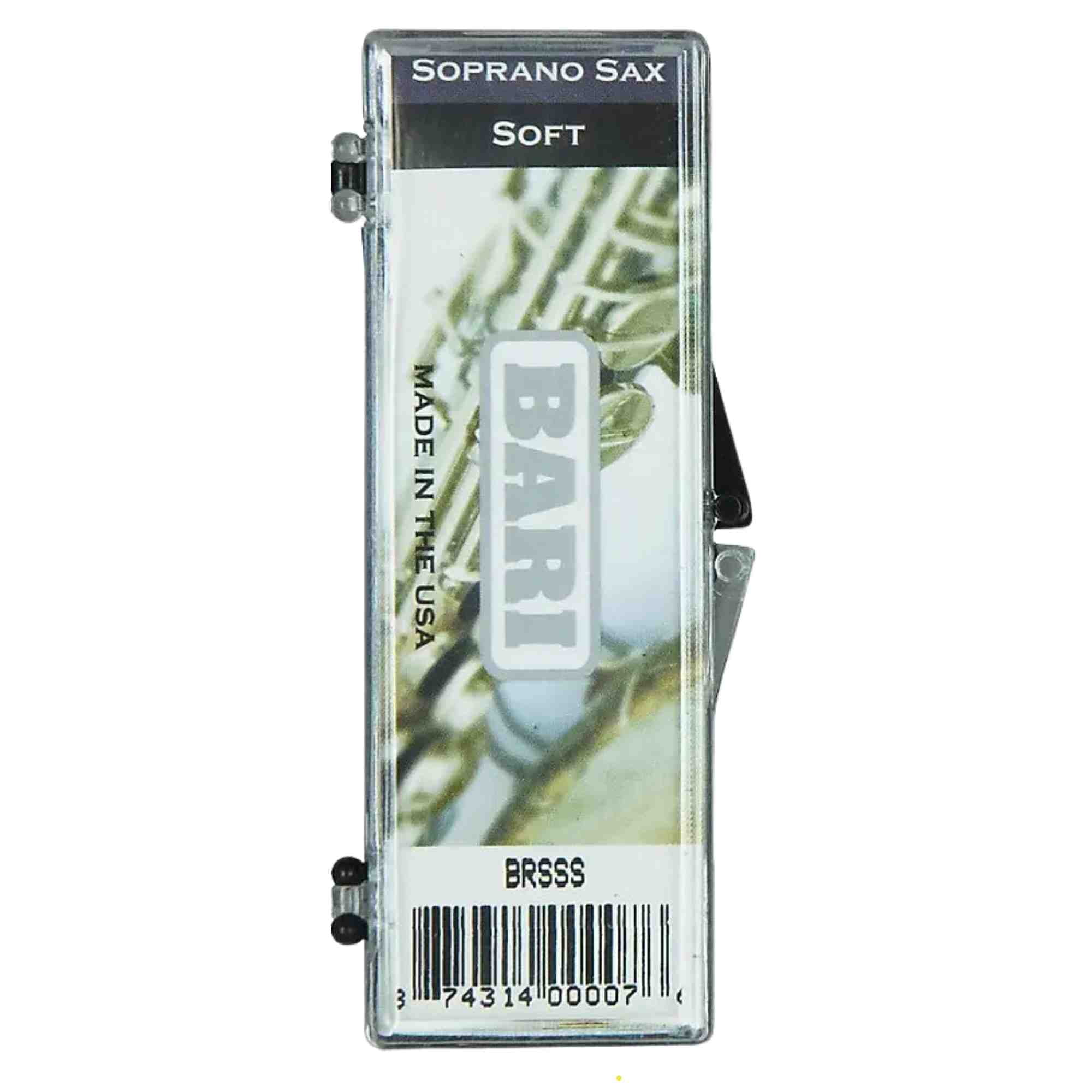 Bari Synthetic Soprano Sax Reed - Original (Clear) - Strength 2.0-2.5 - Soft