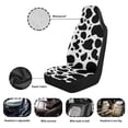 thumbnail image 5 of Yuyamidu Cow Print Car Seat Covers Waterproof Car Seat Covers Full Set of 2 Easy Installation Breathable Front Seat Cover Cars Accessories Suitable for Cars, SUV and Trucks, 5 of 7