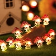 thumbnail image 3 of Mushroom Decor Lights 10 ft 30 LEDs Mushroom Lights Battery Powered Mushroom String Lights with 2 Lighting Modes for Bedroom Kids Gift Winter Christmas Party Decoration, 3 of 7