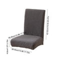thumbnail image 3 of Non Slip Elastic Chair Covers 4 Pack - Thickened Stretch Dining Chair Protectors for Home Restaurant - Anti Spill Washable Polyester Slipcovers (Multiple Colors), 3 of 6