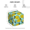 thumbnail image 4 of Lsque Lemon1 Printed Tissue Box Cover Holder, Facial Paper Organizer Dispenser,Square with Bottom Belt, PVC Leather Decorative Organizer, 4 of 8