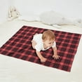 thumbnail image 2 of Red and Black Plaid Pattern Blanket,Comfortable Soft Flannel Throw Blanket,All Season,Warm Lightweight Blankets for Sofa Bed Couch Living Room Chair,30"x40", 2 of 4
