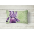 thumbnail image 2 of Carolines Treasures TMTR0234PW1216 Purple Iris by Malenda Trick Canvas Fabric Decorative Pillow, 12H x16W, multicolor, 2 of 3