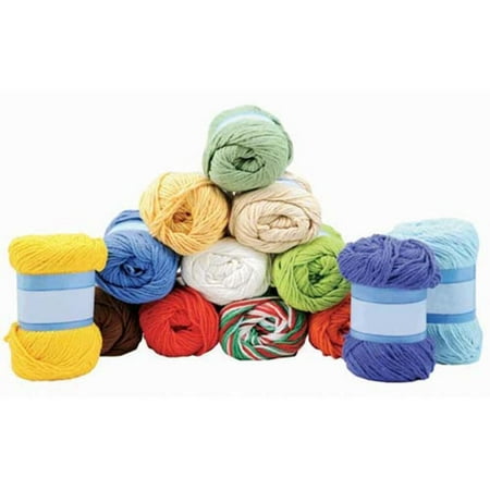 ™ Dishcloth Cotton Value Yarn Pack, Exclusive! Clean up with this great deal on 13 balls of craft cotton yarn in an assortment of 2 By Village