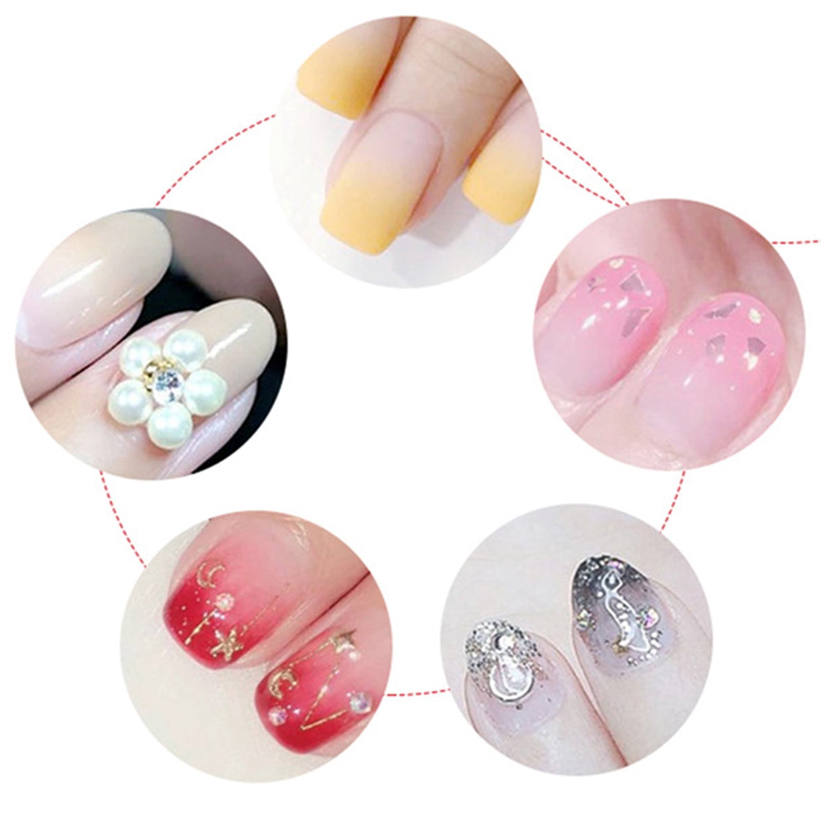 Nail Brushes Nail Gel Pens for Kids Nail Stencil Acrylic Nail Design Stencils Finger Nail Stencil Manicure Brush with Handle Pedicure Liners Nail Dashes Gel Brush Nail Pen for Nails Nail Sizing Chart