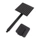 thumbnail image 3 of Kit de cabezal de ducha cuadrado moderno con acabado negro y cascada de pared con una sola manija para un baño elegante, 3 of 8