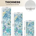 thumbnail image 4 of Blue Paisley and Floral Pattern Kitchen Rugs Sets Of 3,Kitchen Runner Rugs Non Skid Washable,Decorative Kitchen Floor Mats for Kitchen,Sink,Laundry,17"x30"+ 17"x47" + 17"x59", 4 of 6