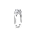 thumbnail image 3 of 2.25 Carat (Ctw) Lab-Created Three-Stone Moissanite Engagement Ring in Sterling Silver for Women, 3 of 5