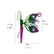 thumbnail image 3 of Colgante de insectos metálicos pintados a mano para macetas - Decoración de jardín verde y morado - Percha para plantas exteriores de 15x13 cm, 3 of 8