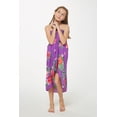 thumbnail image 3 of Girl Hawaiian Halter Dress in Pretty Tropical Purple Size 10, 3 of 5