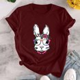 thumbnail image 2 of Ichuanyi Womens Swimsuits Clearance Women's Shirt Tees Funny Cute Short Sleeve T Shirt Butterfly Print Shirt Rabbit Print Tops Blouse Gift For Women Ichuanyi Ichuanyi, 2 of 5