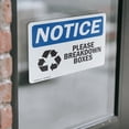 thumbnail image 4 of (2 Pack) Please Breakdown Boxes Sign, 4 of 7
