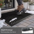 thumbnail image 5 of SIXHOME Outdoor Doormat Rubber Non-Slip Front Door Mat Waterproof Heavy Duty Doormat for Outside Low Profile Dirt Trapper Outdoor Mat Welcome Mat 32" x 47" Black, 5 of 9