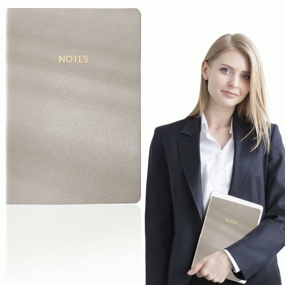 Hardcover Notebook Leather Journal College Ruled Notebook 160 Pages Lined Journal for Writing Note Taking Work School Travel Beige