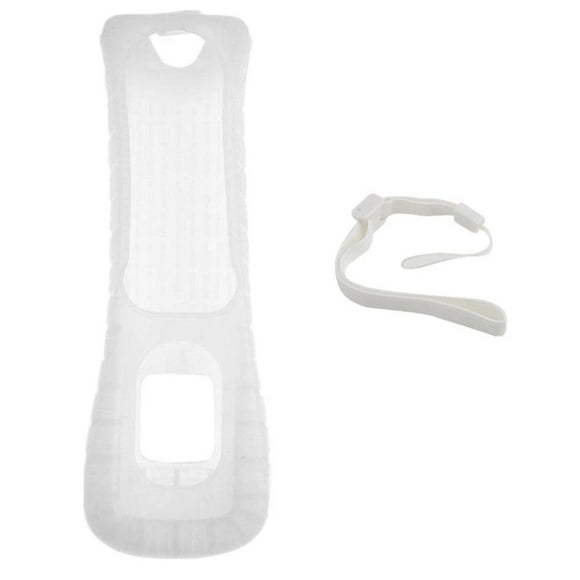 Silicone Protective Case and Wrist Strap Compatible for Wii Remote Controller