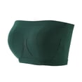 thumbnail image 2 of Sujetador de tubo con borde de acero de imitación sin costuras de talla grande para mujer Sujetador de tubo sin tirantes con borde de acero de tela verde Talla grande para mujer, 2 of 5
