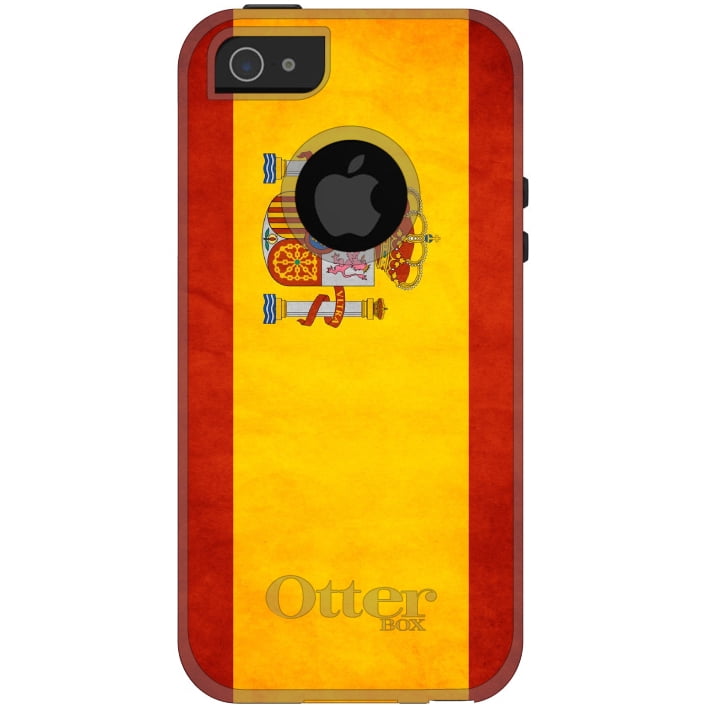 DistinctInk Custom White Grey OtterBox Commuter Series Case for Apple iPhone 5...
