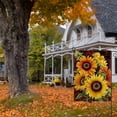thumbnail image 5 of Artofy Home Decorative Sunflowers Garden Flag, Summer Fall House Yard Outdoor Welcome Decor Autumn Vintage Outside Flower Decoration Sign, Farmhouse Seasonal Small Burlap Flag Double Sided 12 x 18, 5 of 10