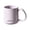 Purple, variant on Dongrere Plastic Coffee Mug, Solid Color Tea Cup with Handle, Simple Drinkware Cup for Home, Office and Cafe Use, 3.3x3.6 Inch, Yellow
