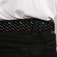 thumbnail image 4 of Buckle-Down Belt, Seatbelt Buckle Belt, Dog Bone Black Multi Color, 30 to 44 Inches, 4 of 9