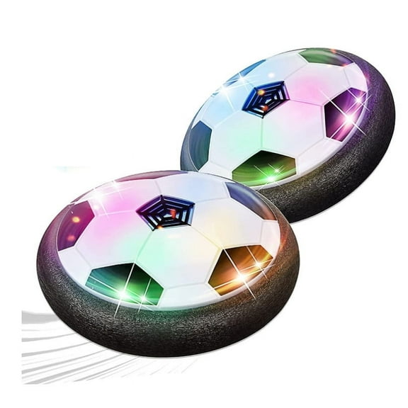 2 Packs Kids Toys Hover Soccer Ball , Air Soccer with LED Light, Electric Floating Soccer Ball with Foam Bumper for Indoor Outdoor Sports Ball Game, Football Toy for Boy Girl Christmas Gifts