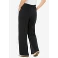 thumbnail image 2 of Woman Within Plus Size 7-Day Knit Wide-Leg Pull-On Pants, 2 of 5