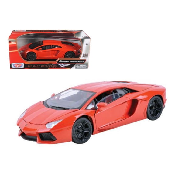 Lamborghini Aventador LP700-4 Orange 1/18 Diecast Car Model by Motormax