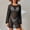 Black, variant on Women's Long Knit Swim Cover-Up Dress: Casual Solid-Color Beach Cover-Ups for Summer