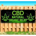 thumbnail image 1 of CBD Natural Organic Relief 13 oz Vinyl Banner With Metal Grommets, 1 of 4