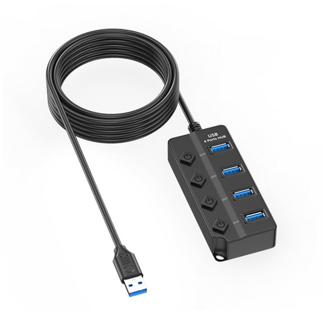 OUSITAID Hub USB Portable Adaptateur Multiports avec Câble pour Imprimantes de Clés