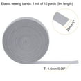 thumbnail image 2 of Uxcell 10 Yards Sewing Elastic Bands 1 Inch 25mm Width Flat Knit Stretch Elastic Cord for DIY Projects Crafts, Grey, 2 of 7