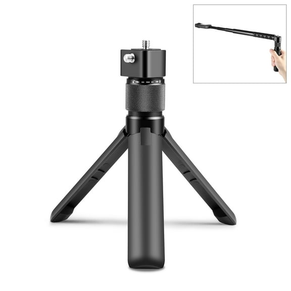 For Insta360 X3 / X4 PULUZ Rotary Handle Desktop Tripod Stand (Black)