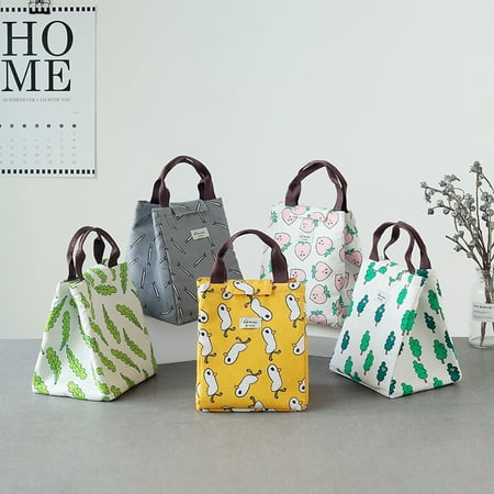 Outgeek Cute Lunch Bag Waterproof Portable Thermal Oxford Tote Outgeek Cute Lunch Bag Waterproof Portable Thermal Oxford Tote Outdoor Picnic School Holder