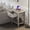 grey, variant on Modern Design bedside table - Grey End Table with Drawer and Storage Shelf - Versatile Bedside Table, Easy Assembly - For Bedroom, Living Room, Nursery - Color: Grey
