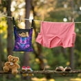 thumbnail image 3 of ZIATUBLE Galaxy Butterfly Storage Bag Clothespin Flower Laundry Clothes Pin Holder Stretch Clothespin Bag 2 Pcs with Hanger Large Capacity Hanging Can Storage Organizer Pantry Home Decor, 3 of 7