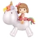 thumbnail image 1 of Linda mini unicornio Cake Decor Unicornion Cake Topper Decoración de fiesta Decoración de la mesa de los niños, 1 of 7