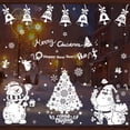 thumbnail image 3 of Pegatina de ventana de alce de dibujos animados, muñeco de nieve, corona de Navidad, diseño de ventana de vidrio de centro comercial, pegatina estática de pared de vidrio de Feliz Navidad, 3 of 4