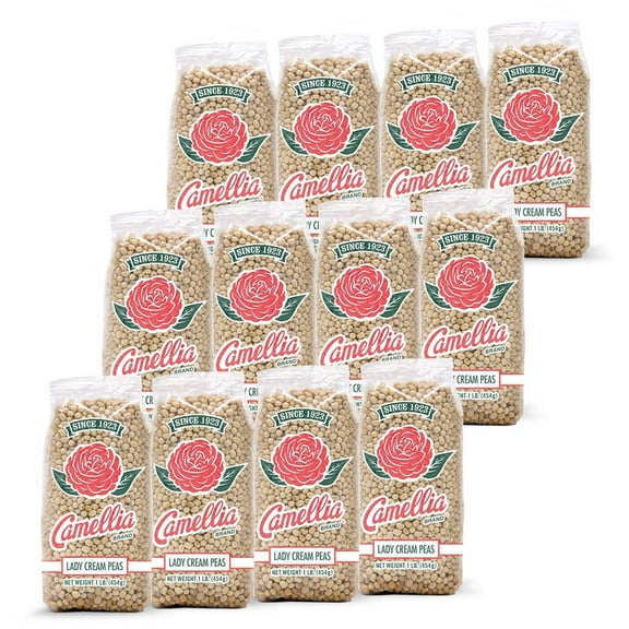 Camellia Lady Cream Peas 1 Pound - 12 Pack