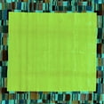 thumbnail image 1 of Ahgly Company Indoor Square Abstract Turquoise Blue Modern Area Rugs, 4' Square, 1 of 4