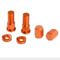 thumbnail image 3 of Almencla Motorcycle CNC Billet Tire Valve Stem Rim Lock Nut Cap Spacer Orange, 3 of 6