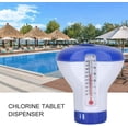 thumbnail image 6 of PULMCheerger Floating Tablet Dispenser,Floating Swimming Pool Chemical Chlorine Dispenser with Thermometer Tablet Holder, Pool Floating Tablet Dispenser, 6 of 6