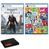 Assassins Creed Valhalla and Just Dance 2021 for PlayStation 5 - Two Game Bundle