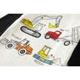 thumbnail image 5 of Popshion Boys Engineering Vehicle Print Pajamas Toddler Kids 100% Cotton 2 Piece Long Sleeve Sleepwear 7T/6760, 5 of 7